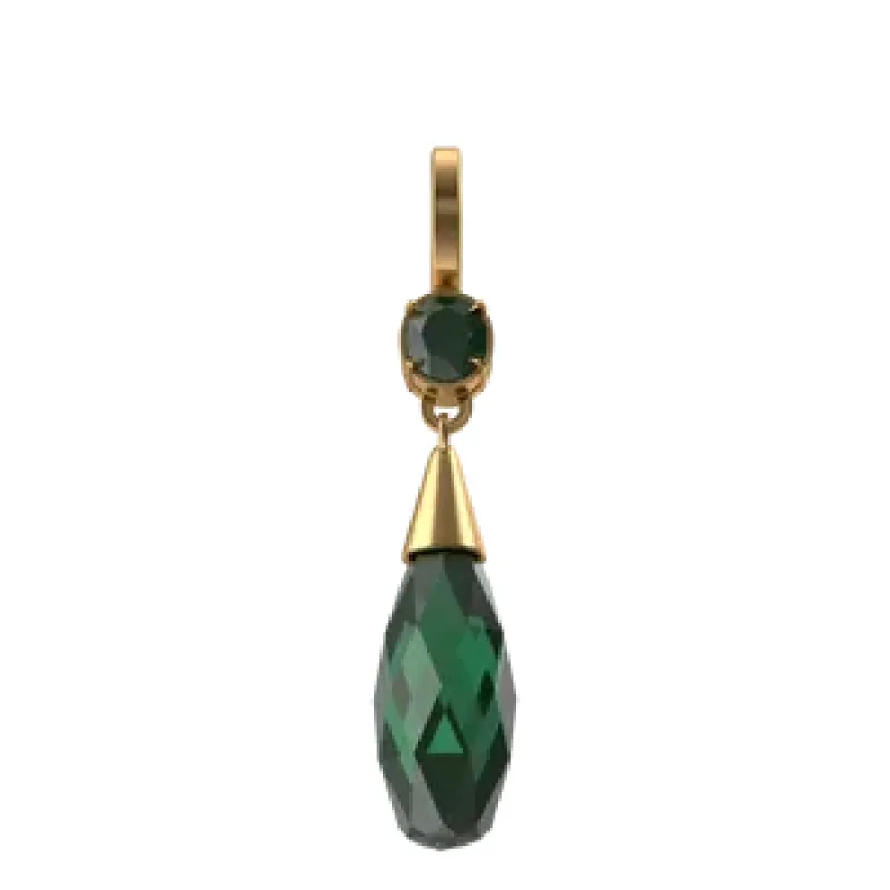 Green Crystal Earring